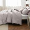 imageBedsure King Size Comforter Set Black  Bed in a Bag King Bedding 7 Pieces Cationic Dyed Bed Set Gift for Family Black Soft Bedding for All Seasons Comforter with Sheets Pillowcases amp Shams04  Taupe Melange