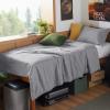 imageBedsure King Size Comforter Set Black  Bed in a Bag King Bedding 7 Pieces Cationic Dyed Bed Set Gift for Family Black Soft Bedding for All Seasons Comforter with Sheets Pillowcases amp Shams03  Grey Melange