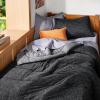 imageBedsure King Size Comforter Set Black  Bed in a Bag King Bedding 7 Pieces Cationic Dyed Bed Set Gift for Family Black Soft Bedding for All Seasons Comforter with Sheets Pillowcases amp Shams03  Charcoal Black Cooling