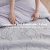 imageBedsure Purple Comforter Set Queen GentleSoft 3 Pieces Breathable Bow Comforter Set Women Girls with 2 Pillow Shams Cute Queen Bedding Sets Purple Room Decor Aesthetic Bedroom Decor 90x90 Inches01  Bow Light Purple