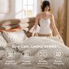 imageBedsure Purple Comforter Set Queen GentleSoft 3 Pieces Breathable Bow Comforter Set Women Girls with 2 Pillow Shams Cute Queen Bedding Sets Purple Room Decor Aesthetic Bedroom Decor 90x90 Inches02  Arch Jacquard Beige