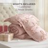 imageBedsure Purple Comforter Set Queen GentleSoft 3 Pieces Breathable Bow Comforter Set Women Girls with 2 Pillow Shams Cute Queen Bedding Sets Purple Room Decor Aesthetic Bedroom Decor 90x90 Inches04  Tufted Bow Rose Pink