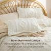 imageBedsure Purple Comforter Set Queen GentleSoft 3 Pieces Breathable Bow Comforter Set Women Girls with 2 Pillow Shams Cute Queen Bedding Sets Purple Room Decor Aesthetic Bedroom Decor 90x90 Inches03  Distressed Vintage White