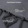 imageBedsure Purple Comforter Set Queen GentleSoft 3 Pieces Breathable Bow Comforter Set Women Girls with 2 Pillow Shams Cute Queen Bedding Sets Purple Room Decor Aesthetic Bedroom Decor 90x90 Inches03  Distressed Vintage Dark Grey
