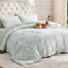 imageBedsure Purple Comforter Set Queen GentleSoft 3 Pieces Breathable Bow Comforter Set Women Girls with 2 Pillow Shams Cute Queen Bedding Sets Purple Room Decor Aesthetic Bedroom Decor 90x90 Inches01  Bow Sage Green