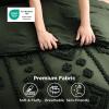 imageBedsure Purple Comforter Set Queen GentleSoft 3 Pieces Breathable Bow Comforter Set Women Girls with 2 Pillow Shams Cute Queen Bedding Sets Purple Room Decor Aesthetic Bedroom Decor 90x90 Inches03  Distressed Vintage Dark Green