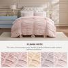 imageBedsure Purple Comforter Set Queen GentleSoft 3 Pieces Breathable Bow Comforter Set Women Girls with 2 Pillow Shams Cute Queen Bedding Sets Purple Room Decor Aesthetic Bedroom Decor 90x90 Inches05  Bow Trim Crystal Pink