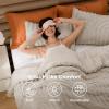 imageBedsure Purple Comforter Set Queen GentleSoft 3 Pieces Breathable Bow Comforter Set Women Girls with 2 Pillow Shams Cute Queen Bedding Sets Purple Room Decor Aesthetic Bedroom Decor 90x90 Inches02  Arch Jacquard Beige