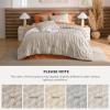 imageBedsure Purple Comforter Set Queen GentleSoft 3 Pieces Breathable Bow Comforter Set Women Girls with 2 Pillow Shams Cute Queen Bedding Sets Purple Room Decor Aesthetic Bedroom Decor 90x90 Inches02  Arch Jacquard Beige