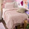 imageBedsure Purple Comforter Set Queen GentleSoft 3 Pieces Breathable Bow Comforter Set Women Girls with 2 Pillow Shams Cute Queen Bedding Sets Purple Room Decor Aesthetic Bedroom Decor 90x90 Inches05  Bow Trim Crystal Pink