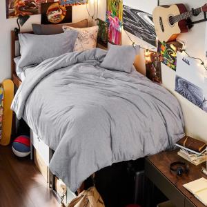 imageBedsure King Size Comforter Set Black  Bed in a Bag King Bedding 7 Pieces Cationic Dyed Bed Set Gift for Family Black Soft Bedding for All Seasons Comforter with Sheets Pillowcases amp Shams03  Light Grey Melange