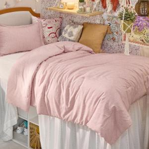 imageBedsure King Size Comforter Set Black  Bed in a Bag King Bedding 7 Pieces Cationic Dyed Bed Set Gift for Family Black Soft Bedding for All Seasons Comforter with Sheets Pillowcases amp Shams06  Pink Melange