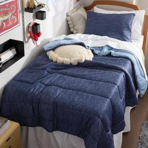 imageBedsure King Size Comforter Set Black  Bed in a Bag King Bedding 7 Pieces Cationic Dyed Bed Set Gift for Family Black Soft Bedding for All Seasons Comforter with Sheets Pillowcases amp Shams24  Navy Blue  Reversible