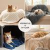 imageBedsure ComfyFleece Waterproof Blanket for Bed  Soft Plush Dog Blankets for Large Dogs Corduroy Fleece Washable Cozy Calming Reversible Furniture Protection for Pet Cat86x90 QueenCreamSandy Beige