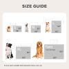imageBedsure ComfyFleece Waterproof Blanket for Bed  Soft Plush Dog Blankets for Large Dogs Corduroy Fleece Washable Cozy Calming Reversible Furniture Protection for Pet Cat86x90 QueenCreamCream