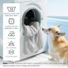 imageBedsure Cooling Blanket for Large Dogs with Breathable AirCore Fill QMAXgt04  Dog Cooling Mat Soft Lightweight Pet Cat Throw Cold Blanket Washable for Summer Beige 40x50Pearl Grey