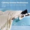 imageBedsure Cooling Blanket for Large Dogs with Breathable AirCore Fill QMAXgt04  Dog Cooling Mat Soft Lightweight Pet Cat Throw Cold Blanket Washable for Summer Beige 40x50Beige
