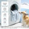imageBedsure Cooling Blanket for Large Dogs with Breathable AirCore Fill QMAXgt04  Dog Cooling Mat Soft Lightweight Pet Cat Throw Cold Blanket Washable for Summer Beige 40x50Arctic Blue