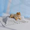imageBedsure Cooling Blanket for Large Dogs with Breathable AirCore Fill QMAXgt04  Dog Cooling Mat Soft Lightweight Pet Cat Throw Cold Blanket Washable for Summer Beige 40x50Pearl Grey
