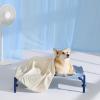 imageBedsure Cooling Blanket for Large Dogs with Breathable AirCore Fill QMAXgt04  Dog Cooling Mat Soft Lightweight Pet Cat Throw Cold Blanket Washable for Summer Beige 40x50Beige
