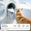 imageBedsure Cooling Dog Mat Extra Large  QMaxgt04 XL Thin Breathable Cold Crate Pad Indoor for Pets with Chill Cool Fiber as Cooling TopperPortable Washable Kennel Mat in Outdoor Summer 41x28 BlueBlue