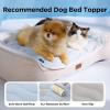 imageBedsure Cooling Dog Mat Extra Large  QMaxgt04 XL Thin Breathable Cold Crate Pad Indoor for Pets with Chill Cool Fiber as Cooling TopperPortable Washable Kennel Mat in Outdoor Summer 41x28 BlueBlue