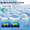 imageBedsure Cooling Dog Mat Extra Large  QMaxgt04 XL Thin Breathable Cold Crate Pad Indoor for Pets with Chill Cool Fiber as Cooling TopperPortable Washable Kennel Mat in Outdoor Summer 41x28 BlueBlue