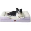 imageBedsure L Plus Cooling Dog Bed for Large Dogs  Orthopedic Dog Cat Cooling Bed Washable Big Comfort Dogs Couch Sofa with Waterproof Removable Cover Pet Bed with Nonskid Bottom Cooling Blue 38Lavender