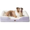 imageBedsure L Plus Cooling Dog Bed for Large Dogs  Orthopedic Dog Cat Cooling Bed Washable Big Comfort Dogs Couch Sofa with Waterproof Removable Cover Pet Bed with Nonskid Bottom Cooling Blue 38Lavender