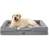 imageBedsure L Plus Cooling Dog Bed for Large Dogs  Orthopedic Dog Cat Cooling Bed Washable Big Comfort Dogs Couch Sofa with Waterproof Removable Cover Pet Bed with Nonskid Bottom Cooling Blue 38Grey