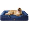 imageBedsure L Plus Cooling Dog Bed for Large Dogs  Orthopedic Dog Cat Cooling Bed Washable Big Comfort Dogs Couch Sofa with Waterproof Removable Cover Pet Bed with Nonskid Bottom Cooling Blue 38Blue Navy