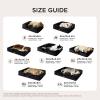 imageBedsure L Plus Cooling Dog Bed for Large Dogs  Orthopedic Dog Cat Cooling Bed Washable Big Comfort Dogs Couch Sofa with Waterproof Removable Cover Pet Bed with Nonskid Bottom Cooling Blue 38Black