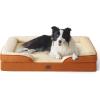 imageBedsure L Plus Cooling Dog Bed for Large Dogs  Orthopedic Dog Cat Cooling Bed Washable Big Comfort Dogs Couch Sofa with Waterproof Removable Cover Pet Bed with Nonskid Bottom Cooling Blue 38Ember Clay