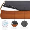 imageBedsure L Plus Cooling Dog Bed for Large Dogs  Orthopedic Dog Cat Cooling Bed Washable Big Comfort Dogs Couch Sofa with Waterproof Removable Cover Pet Bed with Nonskid Bottom Cooling Blue 38Ember Clay