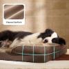 imageBedsure L Plus Cooling Dog Bed for Large Dogs  Orthopedic Dog Cat Cooling Bed Washable Big Comfort Dogs Couch Sofa with Waterproof Removable Cover Pet Bed with Nonskid Bottom Cooling Blue 38Brown