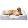imageBedsure L Plus Cooling Dog Bed for Large Dogs  Orthopedic Dog Cat Cooling Bed Washable Big Comfort Dogs Couch Sofa with Waterproof Removable Cover Pet Bed with Nonskid Bottom Cooling Blue 38Lavender