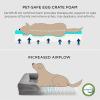 imageBedsure L Plus Cooling Dog Bed for Large Dogs  Orthopedic Dog Cat Cooling Bed Washable Big Comfort Dogs Couch Sofa with Waterproof Removable Cover Pet Bed with Nonskid Bottom Cooling Blue 38Lavender