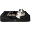 imageBedsure L Plus Cooling Dog Bed for Large Dogs  Orthopedic Dog Cat Cooling Bed Washable Big Comfort Dogs Couch Sofa with Waterproof Removable Cover Pet Bed with Nonskid Bottom Cooling Blue 38Black