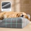 imageBedsure L Plus Cooling Dog Bed for Large Dogs  Orthopedic Dog Cat Cooling Bed Washable Big Comfort Dogs Couch Sofa with Waterproof Removable Cover Pet Bed with Nonskid Bottom Cooling Blue 38Hazel