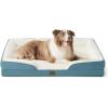 imageBedsure L Plus Cooling Dog Bed for Large Dogs  Orthopedic Dog Cat Cooling Bed Washable Big Comfort Dogs Couch Sofa with Waterproof Removable Cover Pet Bed with Nonskid Bottom Cooling Blue 38Dune Haze Blue