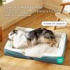 imageBedsure L Plus Cooling Dog Bed for Large Dogs  Orthopedic Dog Cat Cooling Bed Washable Big Comfort Dogs Couch Sofa with Waterproof Removable Cover Pet Bed with Nonskid Bottom Cooling Blue 38Dune Haze Blue