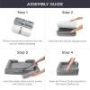 imageBedsure L Plus Cooling Dog Bed for Large Dogs  Orthopedic Dog Cat Cooling Bed Washable Big Comfort Dogs Couch Sofa with Waterproof Removable Cover Pet Bed with Nonskid Bottom Cooling Blue 38Lavender
