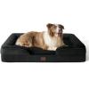 imageBedsure L Plus Cooling Dog Bed for Large Dogs  Orthopedic Dog Cat Cooling Bed Washable Big Comfort Dogs Couch Sofa with Waterproof Removable Cover Pet Bed with Nonskid Bottom Cooling Blue 38Black