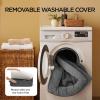 imageBedsure L Plus Cooling Dog Bed for Large Dogs  Orthopedic Dog Cat Cooling Bed Washable Big Comfort Dogs Couch Sofa with Waterproof Removable Cover Pet Bed with Nonskid Bottom Cooling Blue 38Dark Grey