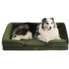 imageBedsure L Plus Cooling Dog Bed for Large Dogs  Orthopedic Dog Cat Cooling Bed Washable Big Comfort Dogs Couch Sofa with Waterproof Removable Cover Pet Bed with Nonskid Bottom Cooling Blue 38Moss Green