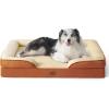 imageBedsure L Plus Cooling Dog Bed for Large Dogs  Orthopedic Dog Cat Cooling Bed Washable Big Comfort Dogs Couch Sofa with Waterproof Removable Cover Pet Bed with Nonskid Bottom Cooling Blue 38Ember Clay