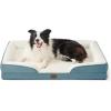 imageBedsure L Plus Cooling Dog Bed for Large Dogs  Orthopedic Dog Cat Cooling Bed Washable Big Comfort Dogs Couch Sofa with Waterproof Removable Cover Pet Bed with Nonskid Bottom Cooling Blue 38Dune Haze Blue