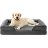 imageBedsure L Plus Cooling Dog Bed for Large Dogs  Orthopedic Dog Cat Cooling Bed Washable Big Comfort Dogs Couch Sofa with Waterproof Removable Cover Pet Bed with Nonskid Bottom Cooling Blue 38Dark Grey