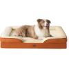 imageBedsure L Plus Cooling Dog Bed for Large Dogs  Orthopedic Dog Cat Cooling Bed Washable Big Comfort Dogs Couch Sofa with Waterproof Removable Cover Pet Bed with Nonskid Bottom Cooling Blue 38Ember Clay