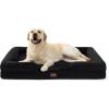 imageBedsure L Plus Cooling Dog Bed for Large Dogs  Orthopedic Dog Cat Cooling Bed Washable Big Comfort Dogs Couch Sofa with Waterproof Removable Cover Pet Bed with Nonskid Bottom Cooling Blue 38Black